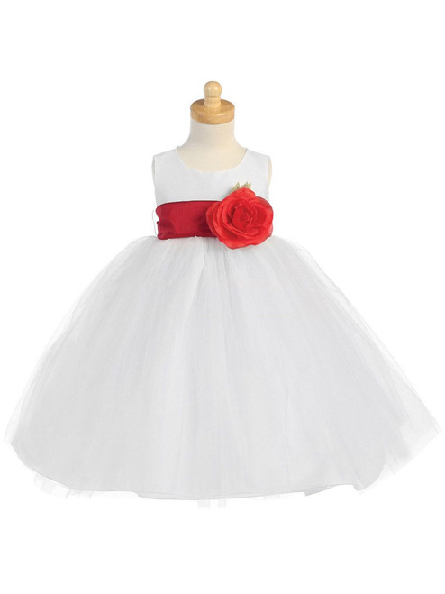 Blossom White Poly Silk Bodice ☀ Tulle ...